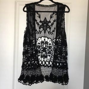 Sleeveless cardigan